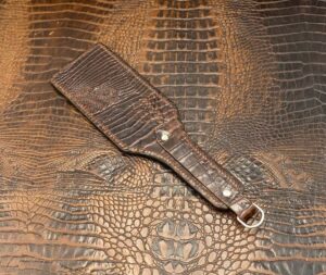 Crocodile effct leather